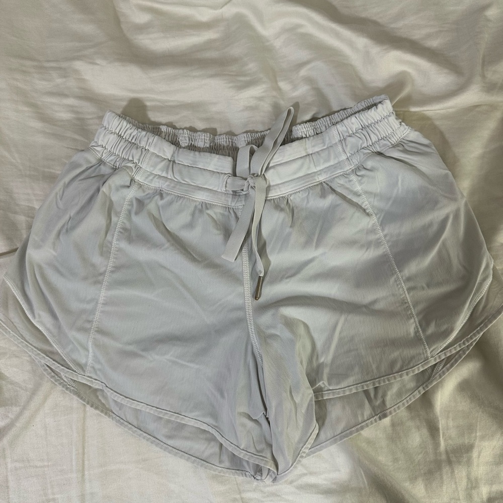 Lululemon White Hotty Hot Shorts